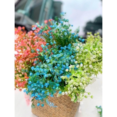 Cụm điểm bi, dài 20cm.Dùng để cắm lọ để bàn, trang trí tường cây giả. Decor nhà cửa, văn phòng