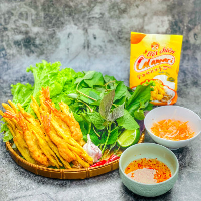 Bột chiên Tempura Hải Sản, Rau Củ Quả Calamari - Nguyên liệu nhập khẩu Hàn Quốc