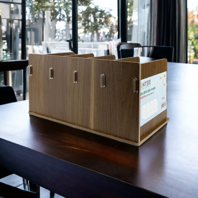 Giá đỡ tài liệu 4 ngăn gỗ Enter KG504 360x166x166mm