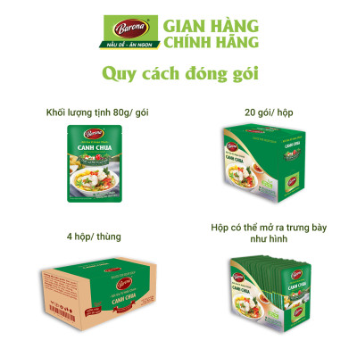 Combo 5 Gói Gia Vị Canh Chua Barona 80g, chay mặn dùng được ướp ngon chuẩn vị không cần nêm nếm