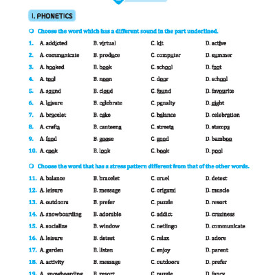 Global Success - Bài Tập Trắc Nghiệm Tiếng Anh Lớp 8 - Tập 1 - Có Đáp Án