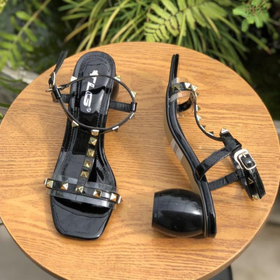 Sandal cao gót nữ quai đính đá hot trend  trẻ trung năng động 20742