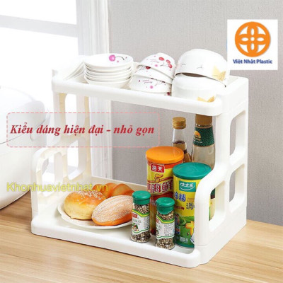 Kệ Đựng Gia Vị Nhà Bếp 2 Tầng Chắc Chắn Việt Nhật , Kệ Nhà Bếp Đa Năng - Hàng Việt Nam