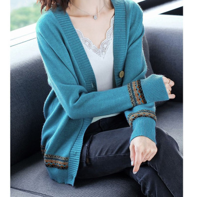 Áo khoác len nữ, áo cardigan len có cúc đóng len mềm mịn AK36