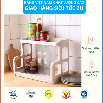 Kệ Đựng Gia Vị Nhà Bếp 2 Tầng Chắc Chắn Việt Nhật , Kệ Nhà Bếp Đa Năng - Hàng Việt Nam