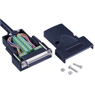 Đầu bấm cổng RS232/DB25 đực male bắt vít kèm vỏ ốp nhựa HD-LINK YL-SM-25M. HÀNG CHÍNH HÃNG !!!