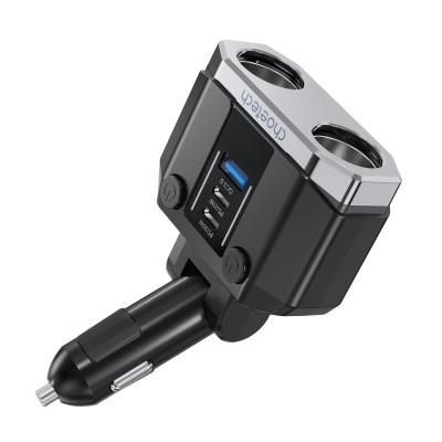 Tẩu sạc Choetech TC0020 đa năng 200w có 2 cổng Type C + 1 cổng Usb (Hàng chính hãng)