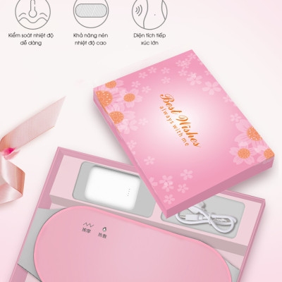 Đai Massage Bụng Giúp Giảm Đau Bụng Trong Kỳ Kinh Nguyệt, Ngày Đèn Đỏ , Hỗ Trợ Massage Hồng Ngoại Giữ Gìn Vóc Dáng Bằng Phương Pháp Nhiệt, Sử Dụng Siêu Vật Liệu Graphene - Tặng kèm máy massage mini