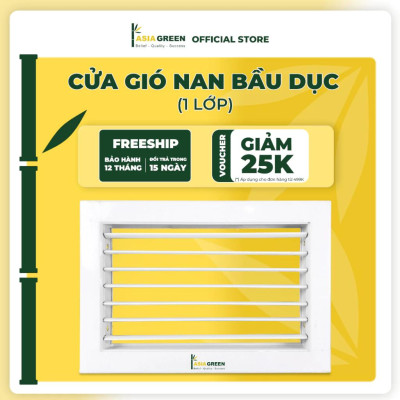 Cửa Gió Nan Bầu Dục, Lưu Thông Không Khí, Sơn Tĩnh Điện, Che Lỗ Trần Thạch Cao, Asia Green ( Giá bao gồm VAT)