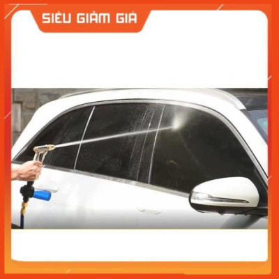 Bộ dây vòi xịt nước rửa xe, tưới cây . tăng áp 3 lần, loại 7m, 10m 206701-3 đầu đồng, cút,nối vàng + tặng đai