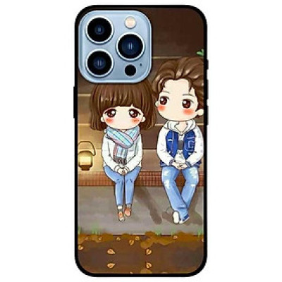 Ốp lưng dành cho Iphone 13 Mini - Iphone 13 - Iphone 13 Pro -  Iphone 13 Pro Max - Anime Cặp Đôi Ngồi