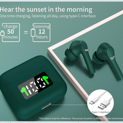 CINCATDY Tai Nghe Bluetooth Earbuds Gaming Headset True Wireless Headphone Dock Sạc có Led Báo Pin Kép J5