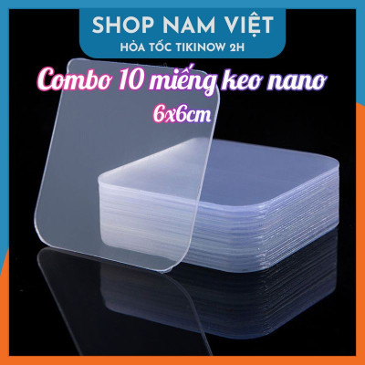 Tấm Keo Trong Nano Đa Năng - Miếng Keo 2 Mặt Siêu Dính