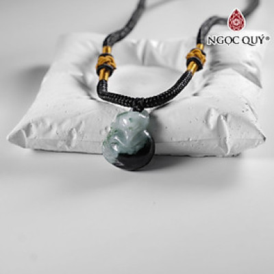 Mặt dây chuyền hồ ly đá cẩm thạch mệnh hỏa mộc - Ngọc Quý Gemstones