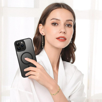 Ốp Lưng Cho iPhone 16 Pro Max, 16 Pro Chống Sốc, Chống Bám Vân Tay, Hỗ Trợ Sạc Từ Tính, Mặt Lưng Nhám Mờ Cao Cấp hiệu Likgus - Hàng Chính Hãng