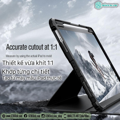 BAO DA DÀNH CHO IPAD A16 Gen 11 2025 , Gen 10 hiệu NILLKIN BUMPER SNAPSAFE - Hàng chính hãng