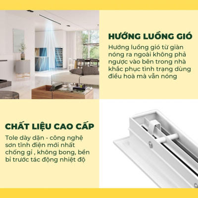 Cửa Gió Nan 1 Slot, Điều Chỉnh Lưu Lượng Gió, Sơn Tĩnh Điện, Cửa Cấp/Hồi, ASIA GREEN ( Giá bao gồm VAT)