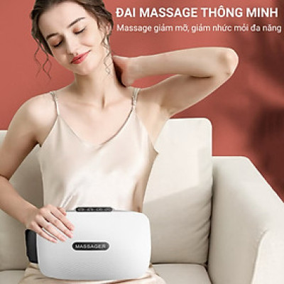 Đai Massage Bụng Hỗ Trợ tan Mỡ Bụng, Xoa Bóp Cùng Lúc Làm Nóng, Mát Xa Cổ Vai Lưng Đùi Megou TY-308 BH 1 Năm - Podi92