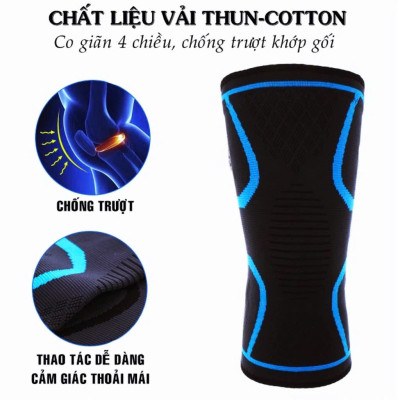 Bó Gối Chống tuột Thể Thao(KO ĐAI) Tránh Chấn Thương Băng Bảo Vệ Đầu Gối Tập Gym,YoGa,Chơi Bóng Đá Cầu Lông Bóng Chuyền Bóng Rổ,...