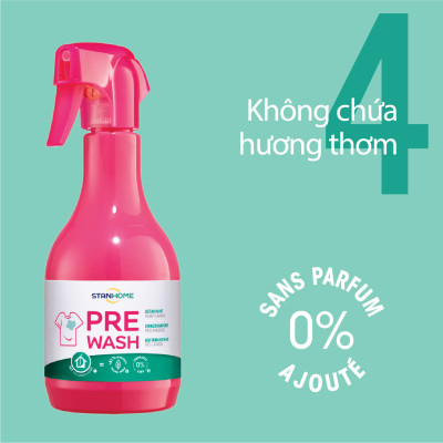 Tẩy Vết Bẩn Quần Áo Không Mất Màu - Hư Hại Sợi Vải Pre-Wash Extra Stanhome 500ml - 64350