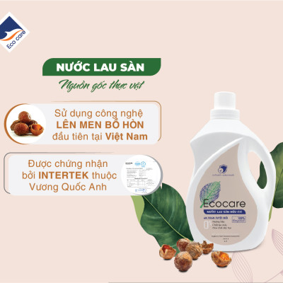Nước lau sàn Hữu cơ Ecocare đuổi muỗi tinh dầu Quế 2000ml