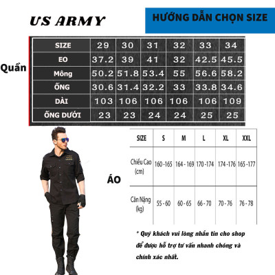 Bộ Quần Áo Nam Lính Mỹ US ARMY Kiểu Dáng Túi Hộp, Chất Liệu Kaki Cao Cấp Phong Cách Lính Cực Ngầu (Tặng dây lưng) - HÀNG CHÍNH HÃNG