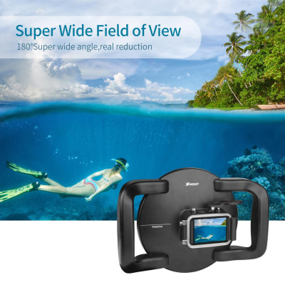 Hộp đựng máy ảnh SHOOT cầm tay 6 inch có cổng vòm chống thấm nước 