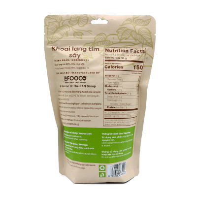 Khoai Lang Tím Sấy Giòn LAFOOCO 100g Xuất Khẩu