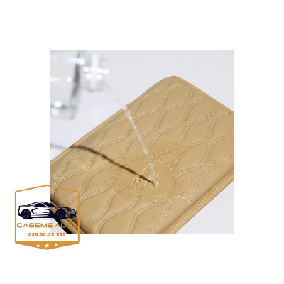 Đệm Tỳ Tay Ô Tô Xe Hơi Cao Su Non Nguyên Khối Bọc Da Nappa Cao Cấp Giúp Chống Mỏi Và Thư Giãn Lái Xe Đường Dài - Hàng Nhập Khẩu