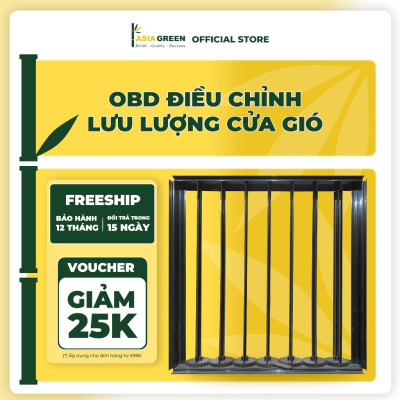 Van Gió OBD, Điều Chỉnh Lưu Lượng Cửa Gió Hợp Kim Nhôm Cao Cấp, Bề Mặt Sơn Tĩnh Điện ( Giá bao gồm VAT)