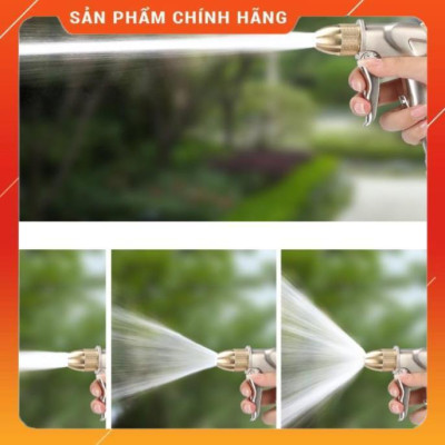 Bộ dây vòi xịt nước ️ , tăng áp 3 lần, loại 7m, 10m 206701-1 đầu đồng,cút,nồi v+ túi đựng bút