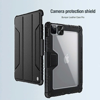 Bao da Nillkin cho iPad Pro 12.9 inch (2018/2020/2021/2022) M1 M2 Bumper Leather Case Pro (Có khe cắm bút Apple Pencil) - Hàng chính hãng