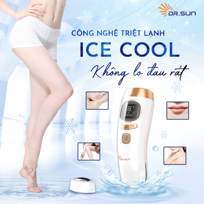 Máy triệt lông & trẻ hoá da DrSun PRO+ Công nghệ ICE COOL