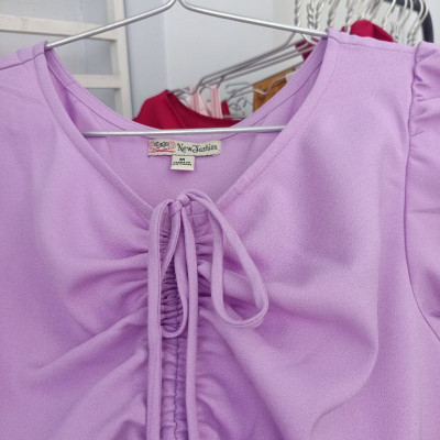 Áo Croptop New Design Thiết Kế Cổ V ,Áo Nữ Xinh Đẹp Chất Vải Lụa ,Mặc Mát AO0003