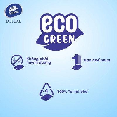 [MUA 3 LỐC GVS DELUXE TẶNG 5 CUỘN + 1 MÓC KHÓA] Giấy vệ sinh cao cấp Vinda Deluxe 3 lớp (8 Cuộn)