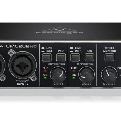 Card âm thanh Behringer U-PHORIA UMC202HD - Chính hãng