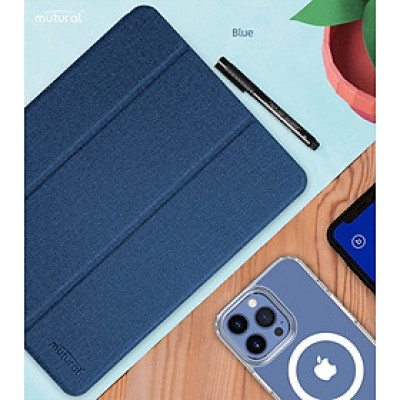 Case bao da chống sốc canvas cho iPad Air 6 13inch M2 2024 hiệu Mutural Yashi Series trang bị ngăn đựng bút, thiết kế tản nhiệt, hỗ trợ smartsleep - hàng nhập khẩu