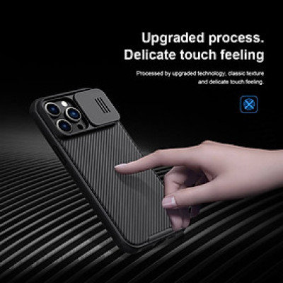 Ốp lưng maqsafe chống sốc cho iPhone 14 Pro Max (6.7 inch) bảo vệ Camera hiệu Nillkin Camshield Pro chống sốc cực tốt, chất liệu cao cấp, có khung & nắp đậy bảo vệ Camera - hàng nhập khẩu