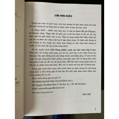 Giải Bằng Nhiều Cách Các Bài Toán Lớp 9 ( Biên soạn theo chương trình giáo dục phổ thông mới) (HA-MK)