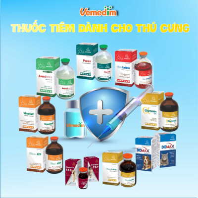 Vemedim Effervita-Amino bổ sung vitamin, amino acid, khoáng cho chim, thú cảnh - Hộp 10v