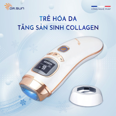 Máy triệt lông & trẻ hoá da DrSun PRO+ Công nghệ ICE COOL