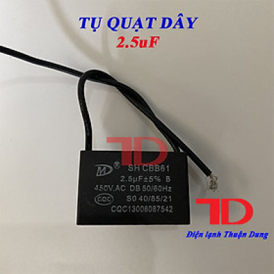 Tụ quạt dây 2.5uf, hàng chính hãng, Điện Lạnh Thuận Dung