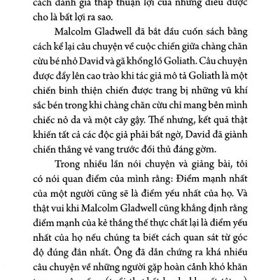 Sách - David Và Goliath - Cuộc Đối Đầu Kinh Điển Và Nghệ Thuật Chiến Thắng Những Gã Khổng Lồ (Tái Bản 2024)