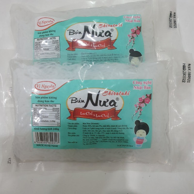 Combo 8 Gói Bún Nưa Vị Nguyên Das Keto 240g
