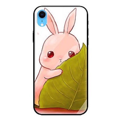 Ốp kính cường lực cho iPhone XR mẫu thỏ 30 - Hàng chính hãng