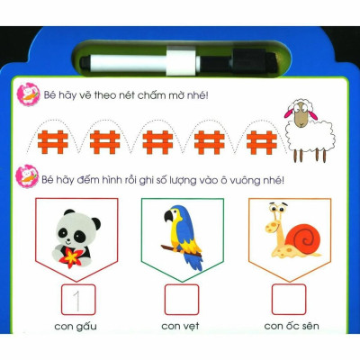 Chuẩn Bị Cho Bé Tới Trường - Chữ Số (Tặng Kèm Bút Viết/Xóa)