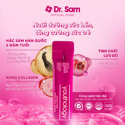 Hộp quà tặng 3 Hộp nhỏ - Nước uống Dr. Sam MANCORE & youthology giúp bổ sung năng lượng toàn diện - 30 gói x 10ml