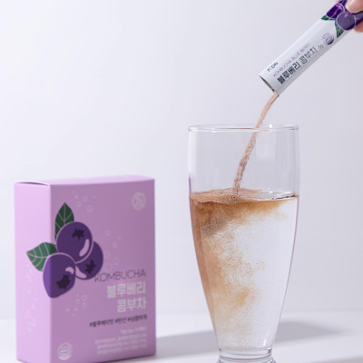 Trà Kombucha Detox Healslab Vị Việt Quất Thơm Mát Giải Nhiệt Nhập Khẩu Hàn Quốc