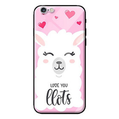 Ốp kính cường lực cho iPhone 6 mẫu cừu 2 - Hàng chính hãng