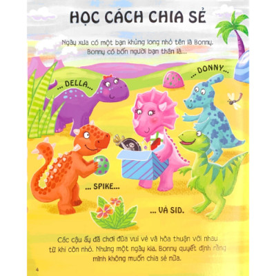 5 Phút Đọc Truyện Cùng Con Yêu - Câu Chuyện Về Những Chú Khủng Long - Những Câu Chuyện Đầy Lí Thú Cùng Các Bài Học Quý Giá